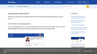 
                            1. Accessing DocuSign Admin | DocuSign Support Center - Docusign Admin Portal