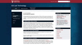 
                            5. Accessing DU Systems | GIS Lab Technology | University of ... - Du Myweb Portal