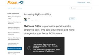 
                            9. Accessing MyFocus Office – Focus POS California - Focus Pos Portal