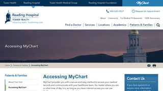 
                            1. Accessing MyTowerHealth | Tower Health Reading Hospital - My Chart Reading Hospital Portal Page