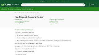 
                            4. Accessing the App - Woolworths Cards - Woolworths Money Gift Card Portal