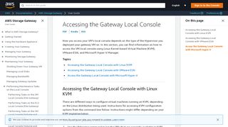 
                            3. Accessing the Gateway Local Console - AWS Documentation - Aws Storage Gateway Default Portal