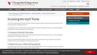 
                            3. Accessing the myIIT Portal | Chicago-Kent College of Law - Myiit Student Portal