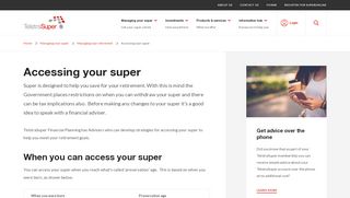 
                            1. Accessing your super | TelstraSuper - Telstra Super Online Portal