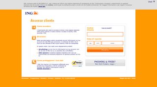 
                            1. Accesso Cliente - Ing - Ing Direct Portal Accesso Clienti