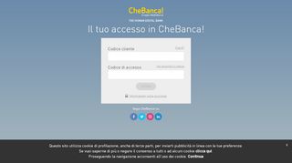 
                            1. Accesso Clienti - CheBanca! - Chebanca Area Clienti Portal
