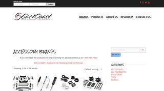 
Accessory Brands – East Coast Tires, Wheels, & Equipment  

