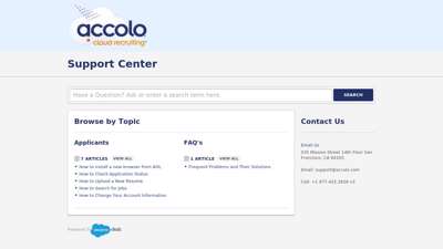 
                            5. Accolo Elevated RPO Services - Support Center