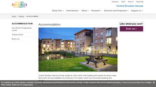 
Accommodation - Oxford Brookes University  
