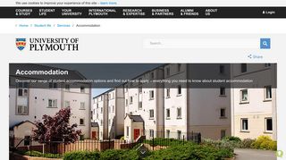 Accommodation - University of Plymouth - Plymouth Accommodation Portal