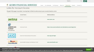 
                            5. Account Access - Acorn Financial Services - Jhltc Portal