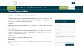 
                            2. Account Access | Baker Boyer Bank - Baker Boyer Bank Online Portal