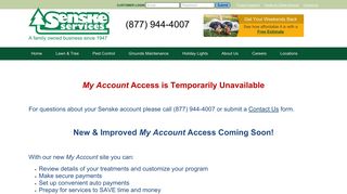 
                            3. Account Access Unavailable - Senske Services - Senske Portal