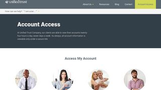 
                            1. Account Access - Unified Trust - Unified Trust Participant Portal