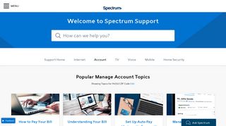 
                            3. Account & Billing | Spectrum Support - Time Warner Cable Portal My Account