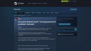 
                            8. Account dosent exist / wrong password problem (solved ... - Void Elsword Portal