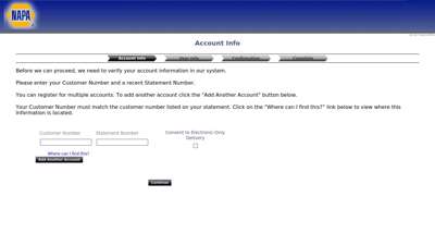 Account Info - Login