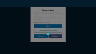 Account Info - VUDU Mobile - Login - Vudu Account Login