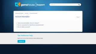 
Account Information – GameHouse Support
