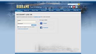 
                            8. Account Log In | Burbank, CA - Https Ca Mail Ca Gov Owa Portal