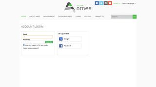
                            3. Account Log In | City of Ames, IA - City Of Ames Utilities Portal