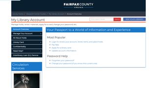 
                            14. Account Login - Fairfax County Public Library's Guides - Fairfax County Portal
