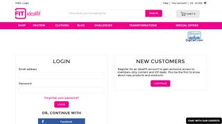 
                            7. Account Login | IdealFit - Fit Com Portal