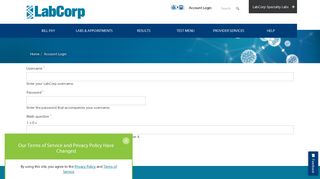 
                            5. Account Login | LabCorp - Labcorp Beacon Provider Portal