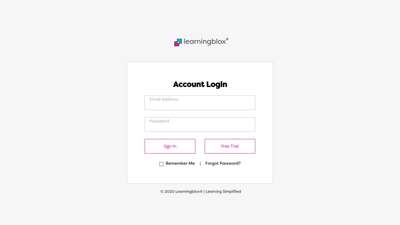 Account Login - Learningblox  Learning Simplified