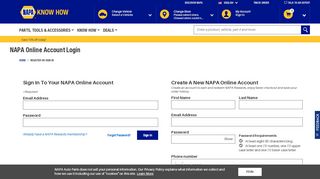 
                            6. Account Login | NAPA Auto Parts - Napa Easy Pay Credit Card Portal