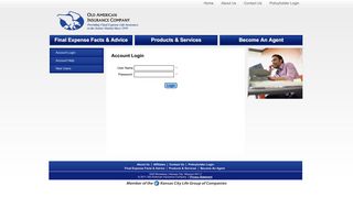 
                            2. Account Login - Old American Insurance Company - Old American Insurance Agent Portal