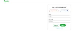 
                            1. Account Login Page - Evite.com - Einvite Portal