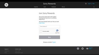 
Account Login - Sony Rewards  
