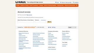 
                            3. Account login - U-Haul - Uhauldealer Dealer Portal