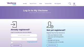 
                            5. Account Login - Vectone Mobile UK - Delight Mobile Portal
