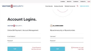 
                            3. Account Login | Vector Security - Vector Employee Portal