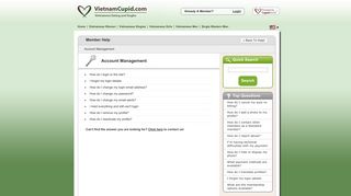 
                            3. Account Management - VietnamCupid.com - Vietnamcupid Com Portal