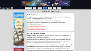 
                            5. Account Security - DelugeRPG - Www Delugerpg Portal