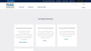 
                            2. Account Services - Park National Bank - Park National Bank Credit Card Portal