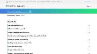 
                            2. Account – SwiftKey Support - Swiftkey Account Portal