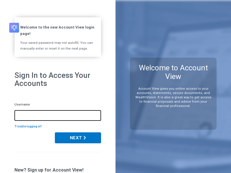 
                            7. Account View