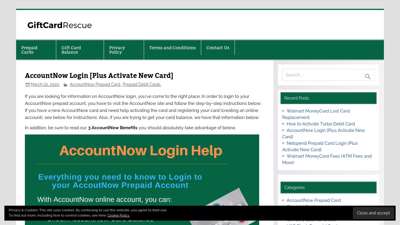 AccountNow Login [Plus Activate New Card] - Gift Cards and ...