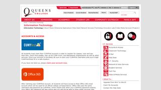 
                            9. Accounts & Access - Queens College, City University of New ... - Qc Mail Portal