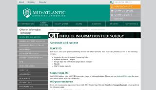 
                            8. Accounts and Access | Mid-Atlantic Christian University - Macu Portal
