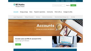 
                            2. Accounts - BC Hydro - Bc Hydro My Account Portal