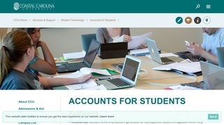 
                            4. Accounts for Students - Coastal Carolina University - Coastal Carolina University Student Portal
