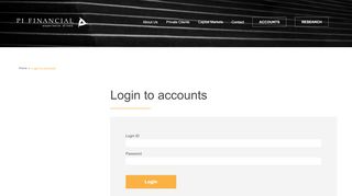 
                            2. Accounts - PI Financial Corp. - Pi Financial Portal