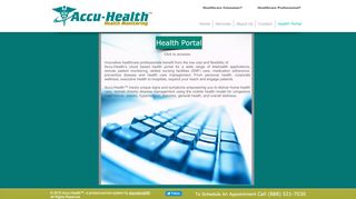 
                            6. Accu-Health - Health Portal - Accu-Health Telehealth services - Accuhealth Portal