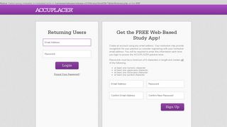 
                            8. ACCUPLACER Practice App - ACCUPLACER – The College ... - Accuplacer Student Portal