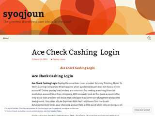 
                            4. Ace Check Cashing Login | syoqjoun